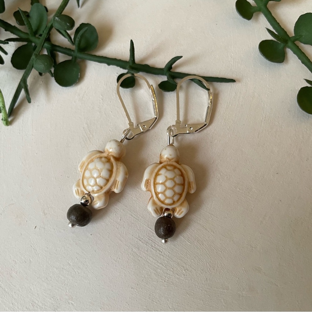 Whimsical Turtle Earrings